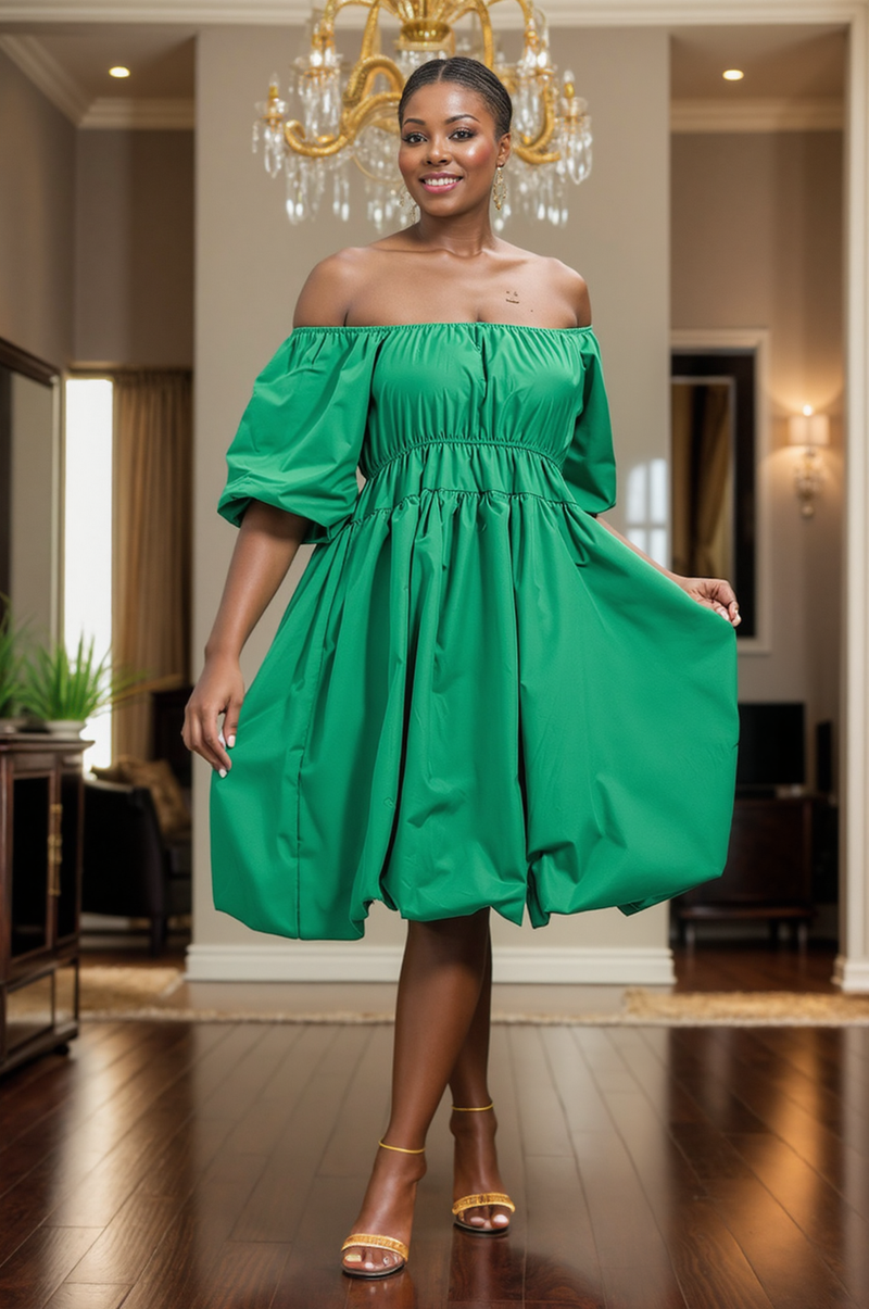 lola green dress LowStock:43292754182195