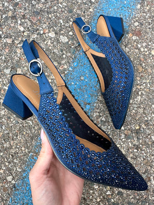 J. Renee Pranil Navy Satin