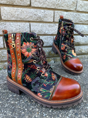 L'Artiste by Spring Step Cordea Camel Multi