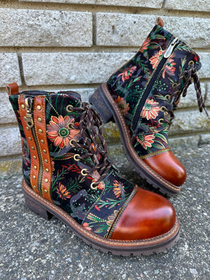L'Artiste by Spring Step Cordea Camel Multi