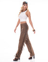 Kathy Fringe Pant Brown
