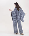 Shannon Cape Pant Set Black White