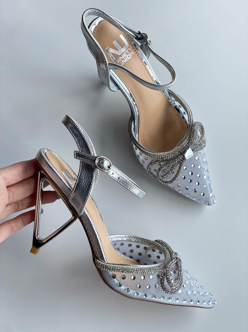 Exclusive Formal Dress Shoe Gold / Silver 6860
