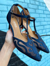 J. Renee Lisha Navy Satin