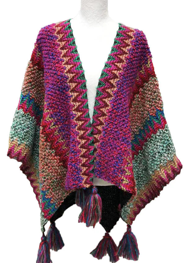 Jamie Shawl Pink Green Purple