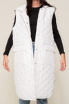 Norlena Quilted Vest White