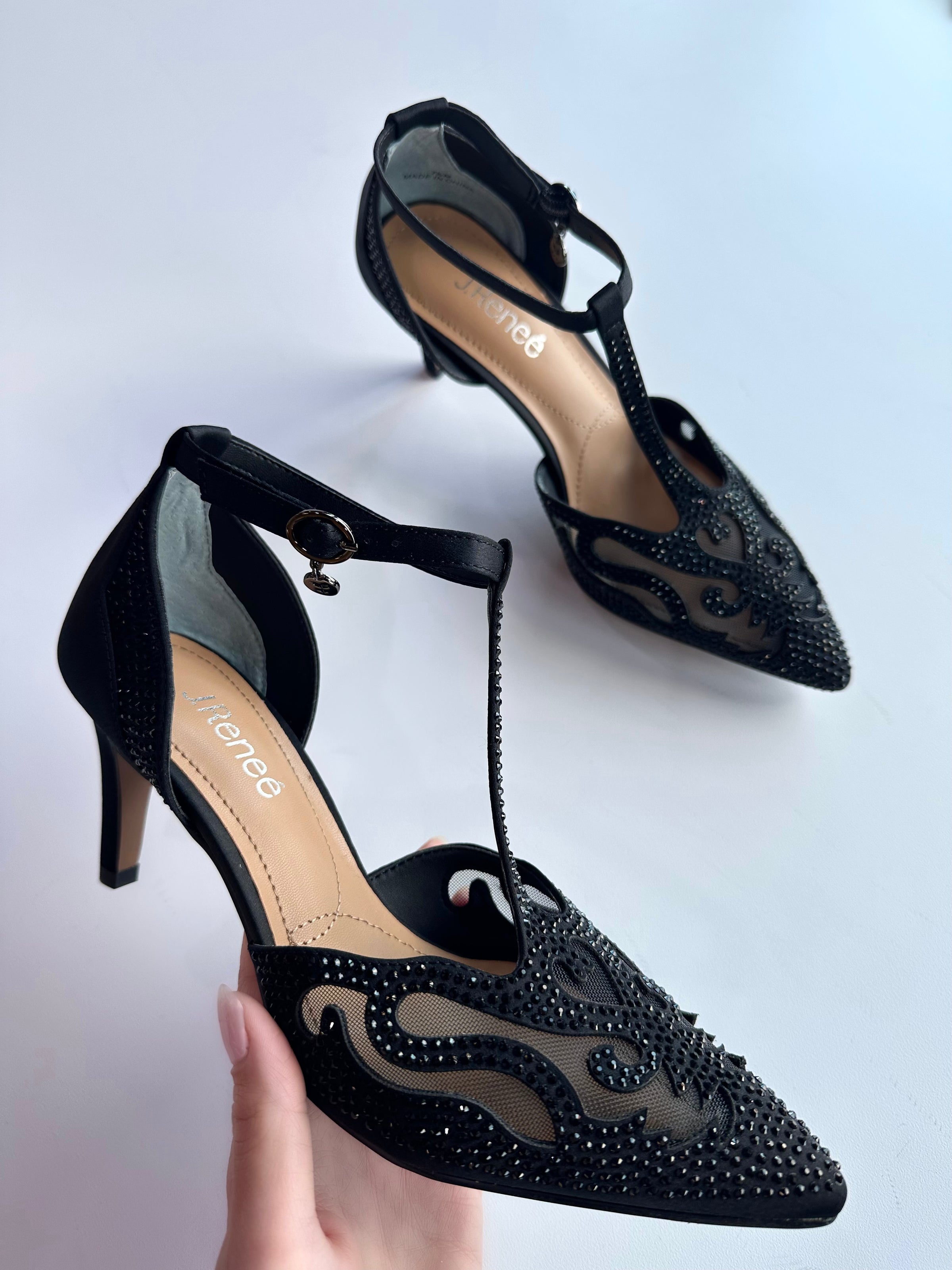 j. renee charlotte glitter dress pumps J.Renee | Shoes | Jrenee Charlotte Glitter Pumps In Pewter Size 85 Womens New In Box