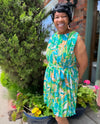 Lainey Dress Blue Green