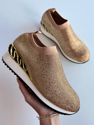 Lady Couture Bella Sneaker Gold