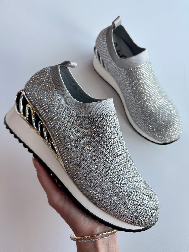 Lady Couture Bella Sneaker Silver