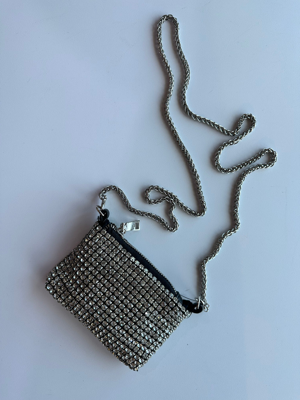Zara Mini Rhinestone Card Crossbody