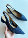J. Renee Pranil Navy Satin