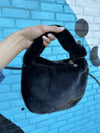 Monica Fur Bag Black