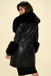 Love Faux Fur Coat Black