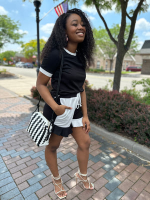 Taylor Black/White Two Piece Set