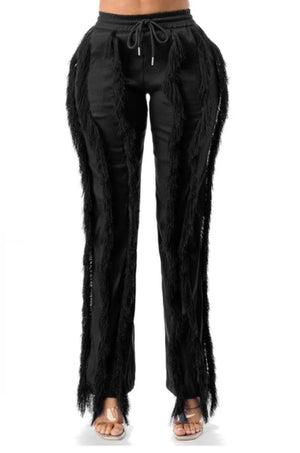 Carie Fringe Pants Plus Size