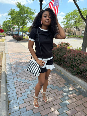 Taylor Black/White Two Piece Set