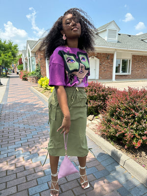 Ella Cargo Skirt Olive