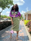 Ella Cargo Skirt Olive
