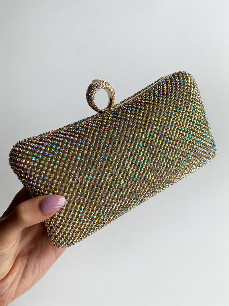 Sammi Clutch Gold Iridescent