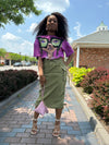Ella Cargo Skirt Olive