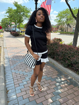 Taylor Black/White Two Piece Set