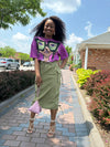 Ella Cargo Skirt Olive