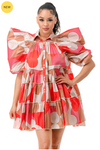 Emma Dress Coral Multi
