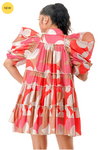 Emma Dress Coral Multi