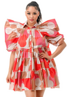 Emma Dress Coral Multi