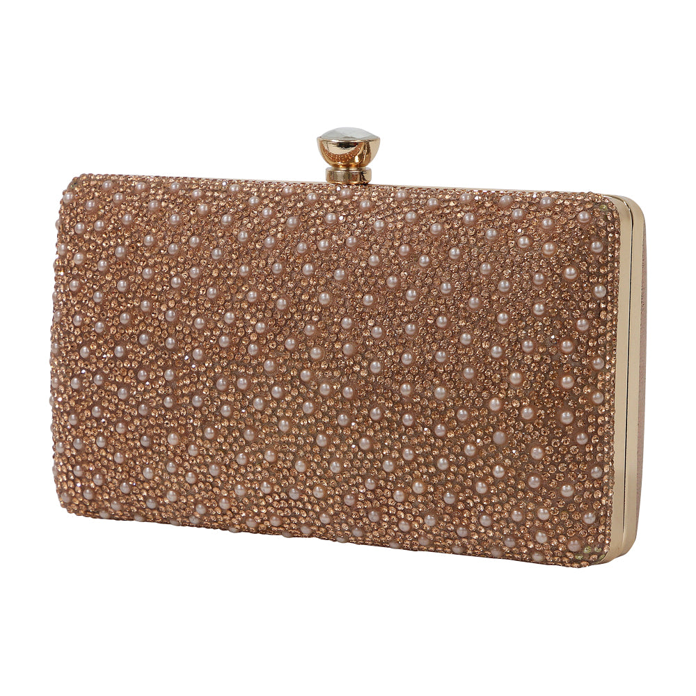 Renzo 73 Rose Gold Clutch