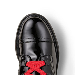 Cougar Gwen Black Patent Leather Red Lace Waterproof