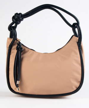 Ava Nylon Tote Taupe