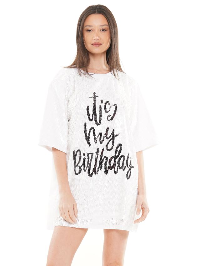 Birthday Shirt/Dress White