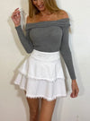 Mini Skirt White
