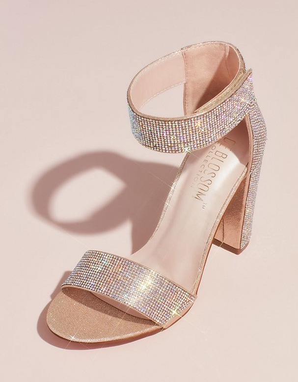 de Blossom Celina-16 Sparkly Block Heel