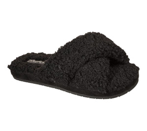 Cozy Furry Slide Black