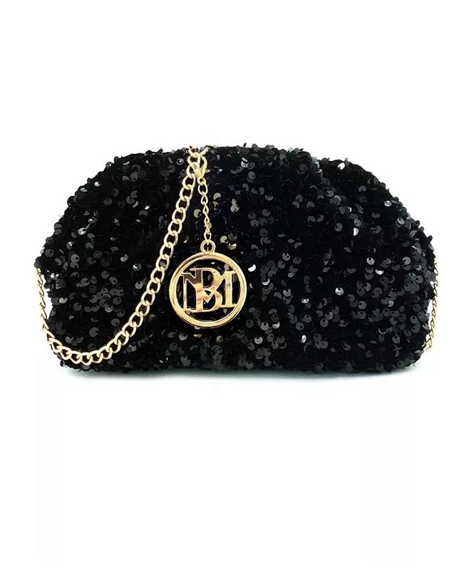 Badgley Mischka Chic Pouch Bag Black