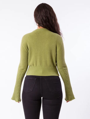 Barbara Bell Sleeve Top Matcha