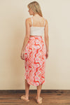 Groovy Wrap Skirt Pink Multi