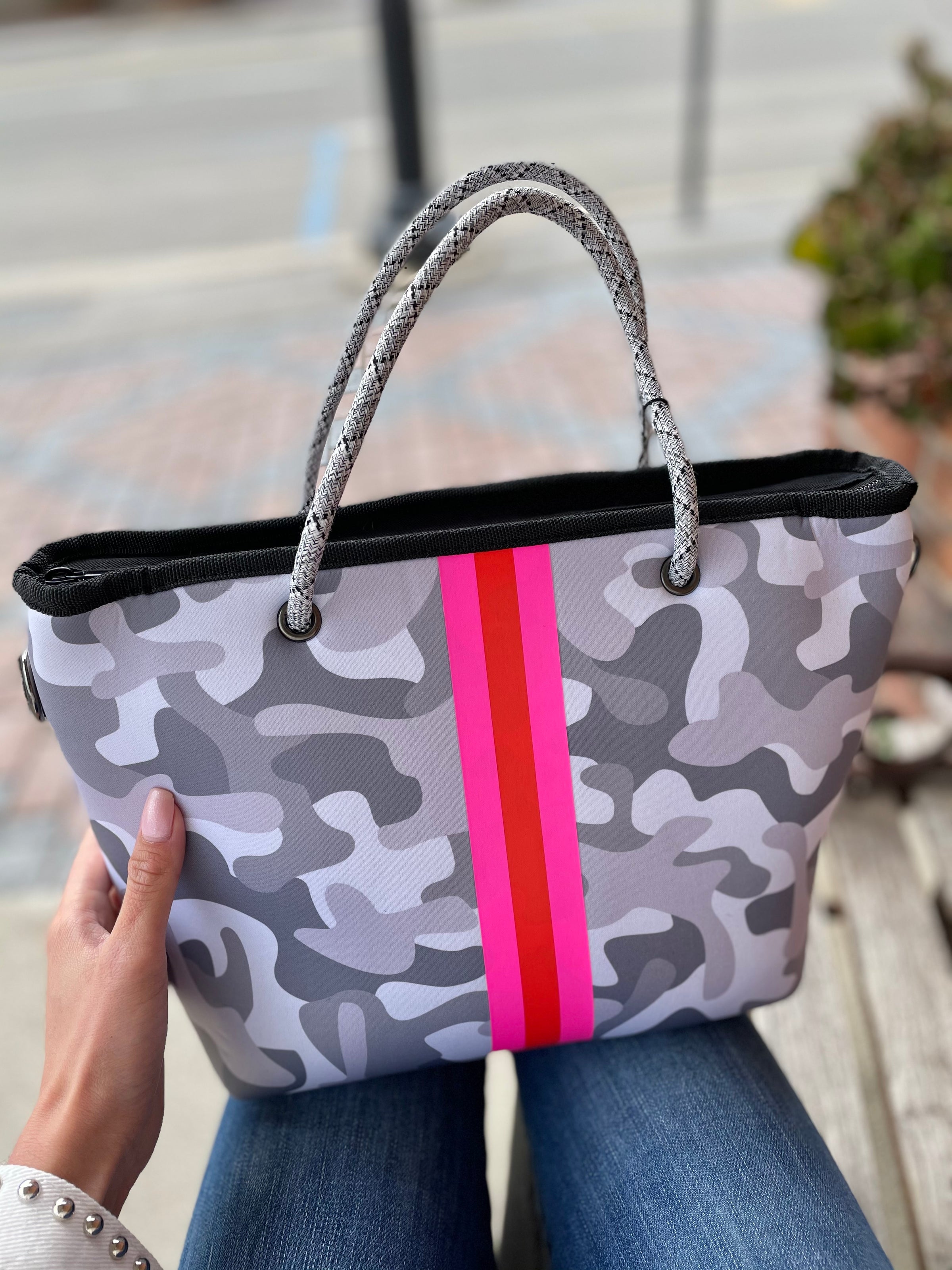 camo tote bag