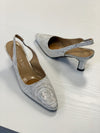 Bonnie Slingback White Silver