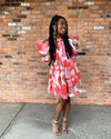 Emma Dress Coral Multi