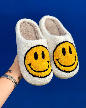 Smiley Slipper White