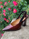 J. Renee Marianela Dark Red Croco