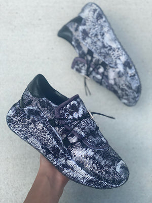 Village Shoe Inn Custom Crystal Sneaker Mercer Black