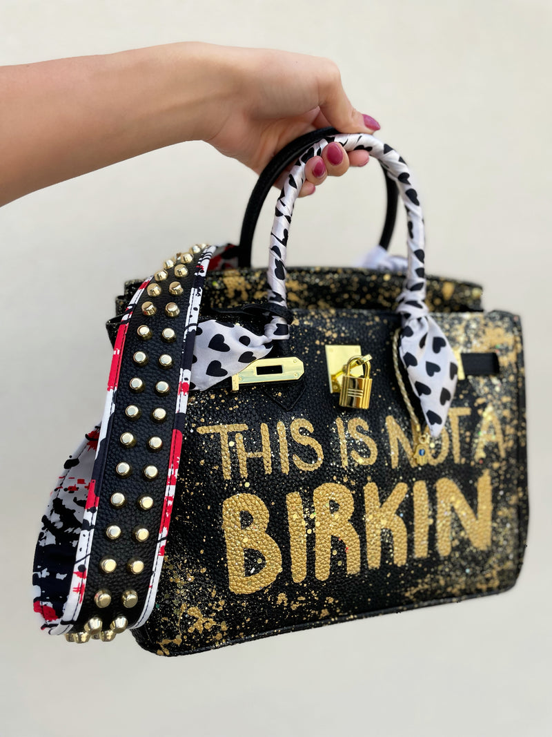 Custom Leather Bag This Is Not A B Black