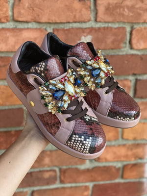 Village Shoe Inn Custom Vienna Python Sneaker Multi