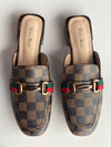 Layla Mule Brown Check