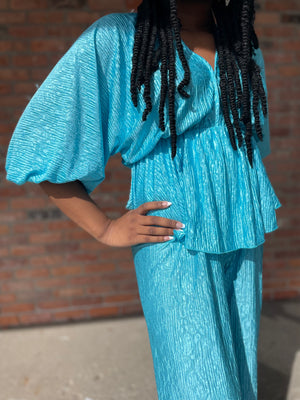Maui Pant Set Turquoise